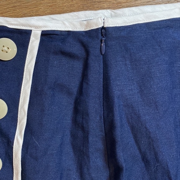 Loft Linen Wrap mini skirt with buttons - Picture 9 of 9